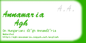 annamaria agh business card